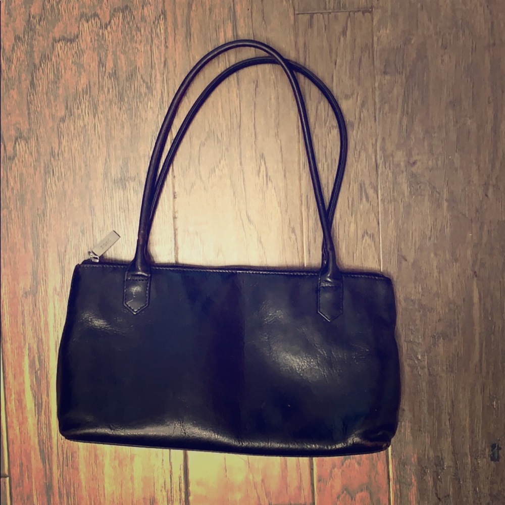 Hobo international black leather shoulder bag